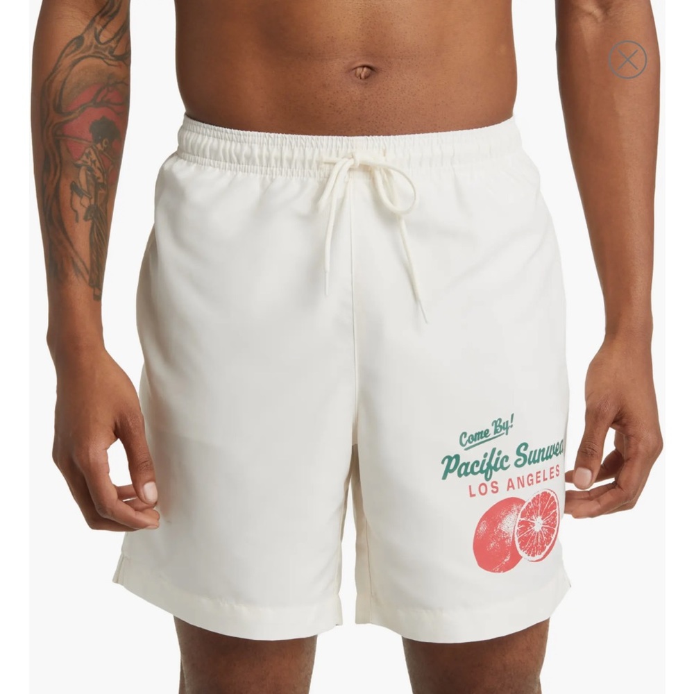 PacSun Oranges Swim Trunks